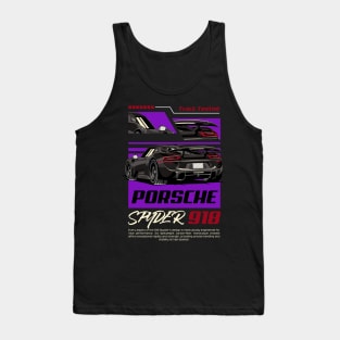 Porsche Spyder 918 Tank Top